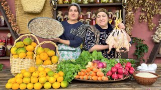 Потрясающий день в расслабляющей деревне! Бабушка Наиля готовит любимое блюдо | Сельская жизнь