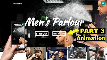 How to Create a Website using HTML/CSS, Website for Barber Shop Saloon Parler, Cyber Warriors