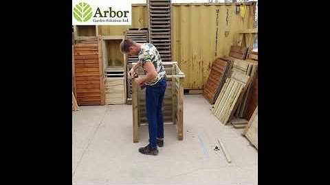 Single wheelie bin storage - assembly video