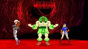 Marvel VS Capcom 2 - Rogue/Anakaris/Cammy - Expert Difficulty Playthrough