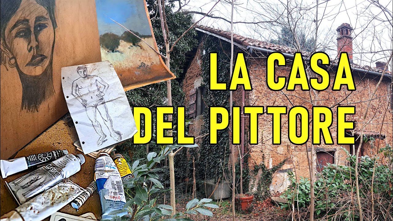 QUA VIVEVA UN ECCENTRICO PITTORE: ESPLORIAMO LA SUA STRANA CASA E IL SUO LABORATORIO ABBANDONATI