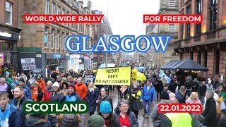 World Freedom Rally: Glasgow 22/01/22, Scotland