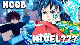 MELHOR QUE PROJECT SLAYERS 2? INDO DE NOOB A PRO NESSE NOVO JOGO DE DEMON SLAYER DO ROBLOX!