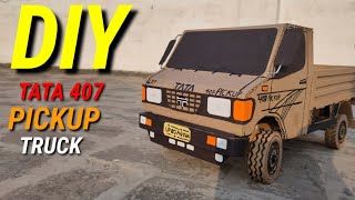 How To Make Rc Tata 407 Pickup  truck from cardboard and homemade ll DIY