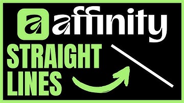 How To DRAW STRAIGHT LINES In Affinity Designer (QUICK & EASY) 2025