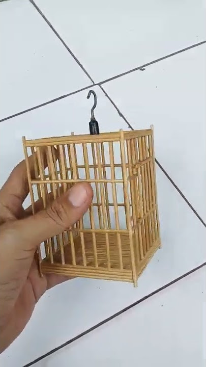sangkar burung dari tusuk sate