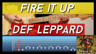 Def Leppard - Fire it up (Как быстро вы можете играть этот рифф!!) РУКОВОДСТВО EZ Guitar1