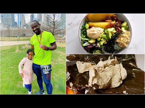 What a Vegan Dad Eats in a Day| Ultra Marathon run on Healthy Food