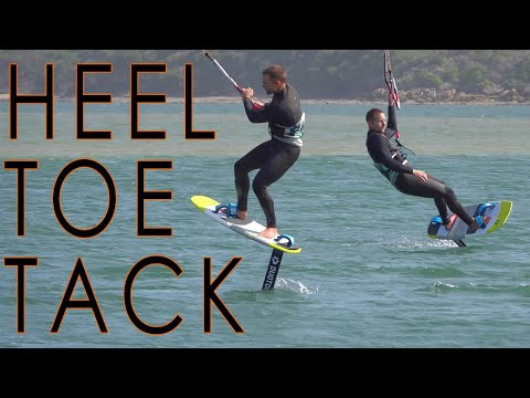 Kite Foil: Heel to Toe Tack (how to start tacking tutorial)