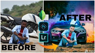 HOW TO CHANGE BACKGROUND BIKE TO CAR TRICKS AND TIPS 👍 SUPERB EDITING AND HAIR EDITING screenshot 5