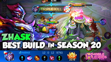 Zhask Best Build in Season 20 | Update Build | Zhask Gameplay Mobile Legends Bang Bang 2021