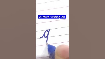 How to write small letter qh | Cursive writing a to z #cursivewriting #handwriting  #shorts #cursive