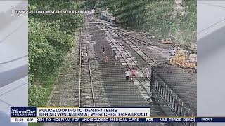 Police looking for teens behind vandalism at West Chester Railroad