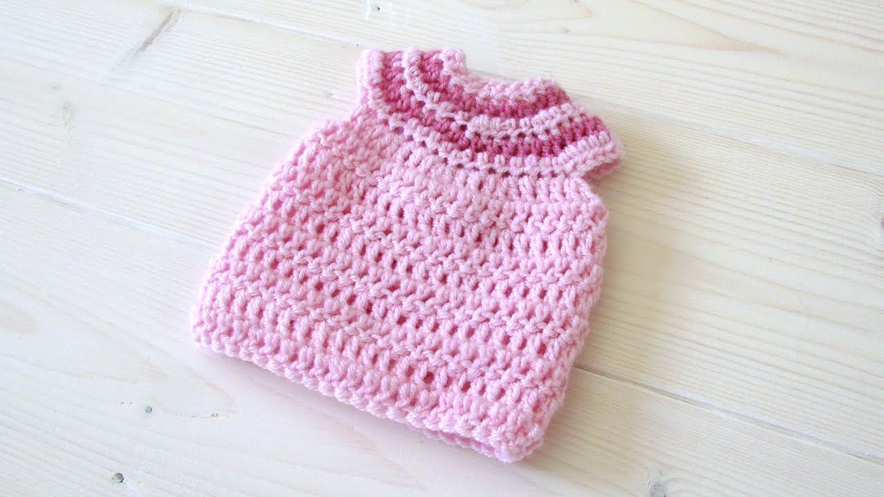 How to crochet an animal / doll striped dress - Wooly Wonders Crochet Animals