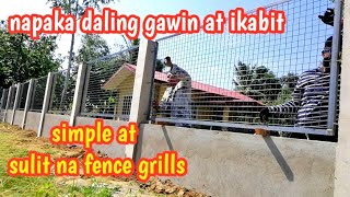 Paggawa Ng Steel Matting Fence With Angle Bar Frame