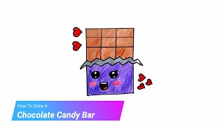 How To Draw A Chocolate Candy Bar || Easy Drawing || Art for kids