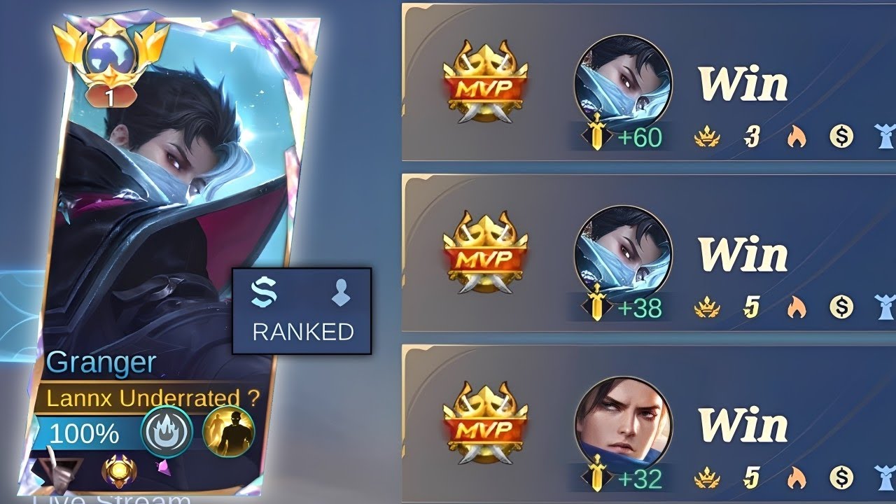 I GET MUCH A WINSTREAK BECAUSE OF THIS EMBLEM AND BUILD! ( tips for user granger ) 🔥