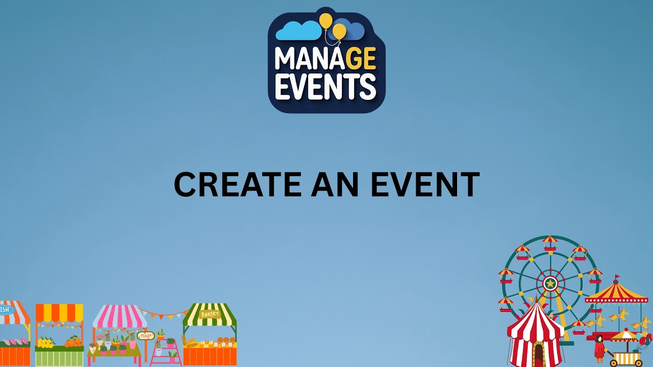 Create an event | Manage Events Tutorial - YouTube