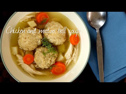 Chicken matzo ball soup | Video recipe