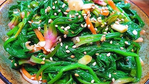비타민 폭팔! 겨울시금치무침 증~말 맛있게 무치는 방법, 시금치나물 맛있게 만드는 법