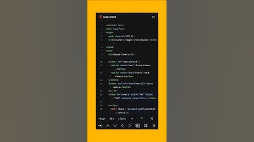 Switch Front & Back Camera with JavaScript! 📸💻
