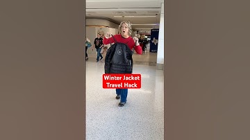 Travel Hack for a Jacket #holidaywithyoutube #travelhacks