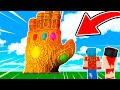 ¿QUE hay DENTRO del GUANTELETE del INFINITO de THANOS más GRANDE de MINECRAFT? 😱💥 GARRAPATAS #14