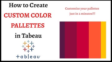 Tableau Tutorial : Custom Colour Palettes