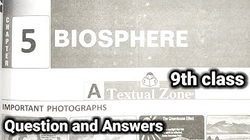 9th class | Social | 5.Biosphere lesson | Question and Answers | 9th 5th lesson question and answers