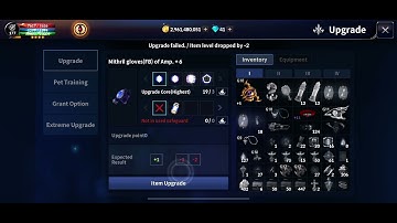 Game bug, No upgrade points when fail