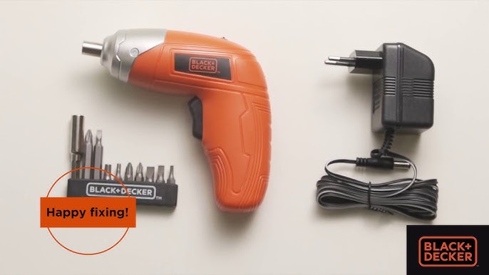 BLACK & DECKER KC9039 3-Position Cordless Screwdriver 3.6V With Charger