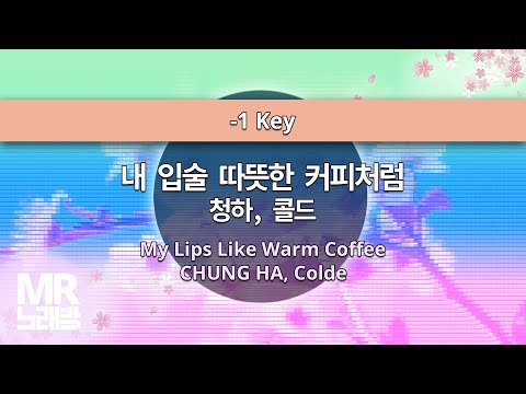 MR노래방ㆍ-1 Key] 내 입술 따뜻한 커피처럼 - 청하, 콜드 ㆍMy Lips Like Warm Coffee - CHUNG HA, Colde ㆍMR Karaoke
