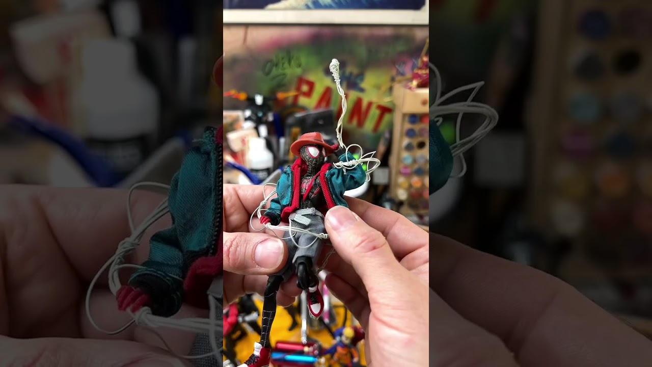 Quick look Miles Morales with custom webbing and HAT