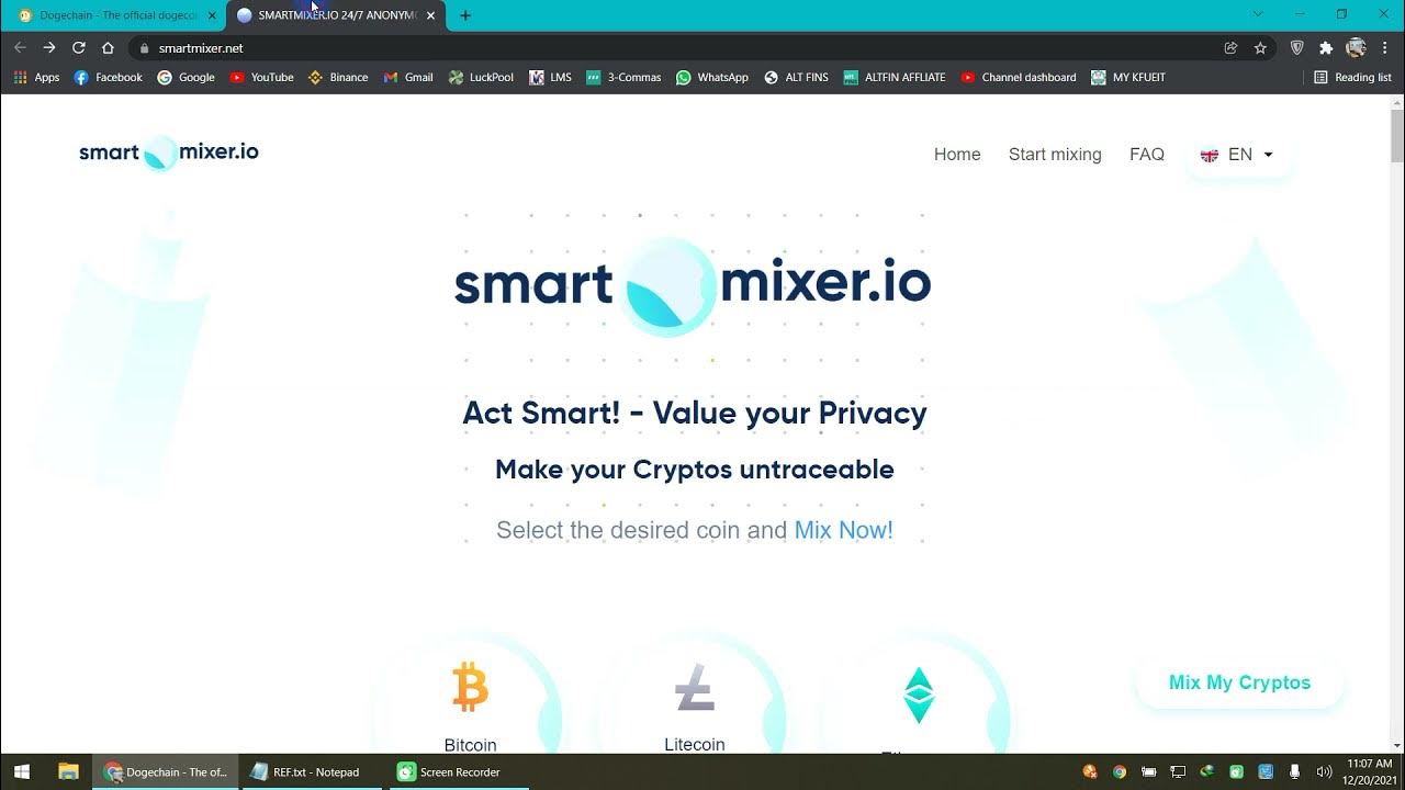 How To Make Bitcoin Transactions Anonymous Smart Mixer YouTube
