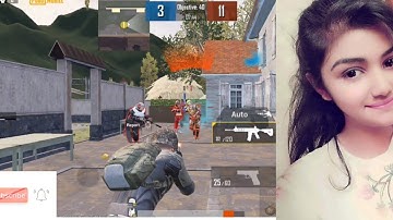 random 3 players call me noob 😲 challenge for 1 v 3 TDM room | girl call me noob 😀 || pubg mobile