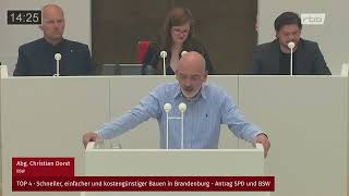 Christian Dorst Schneller, Einfacher Und Kostengünstiger Bauen In Brandenburg 19.06.2025