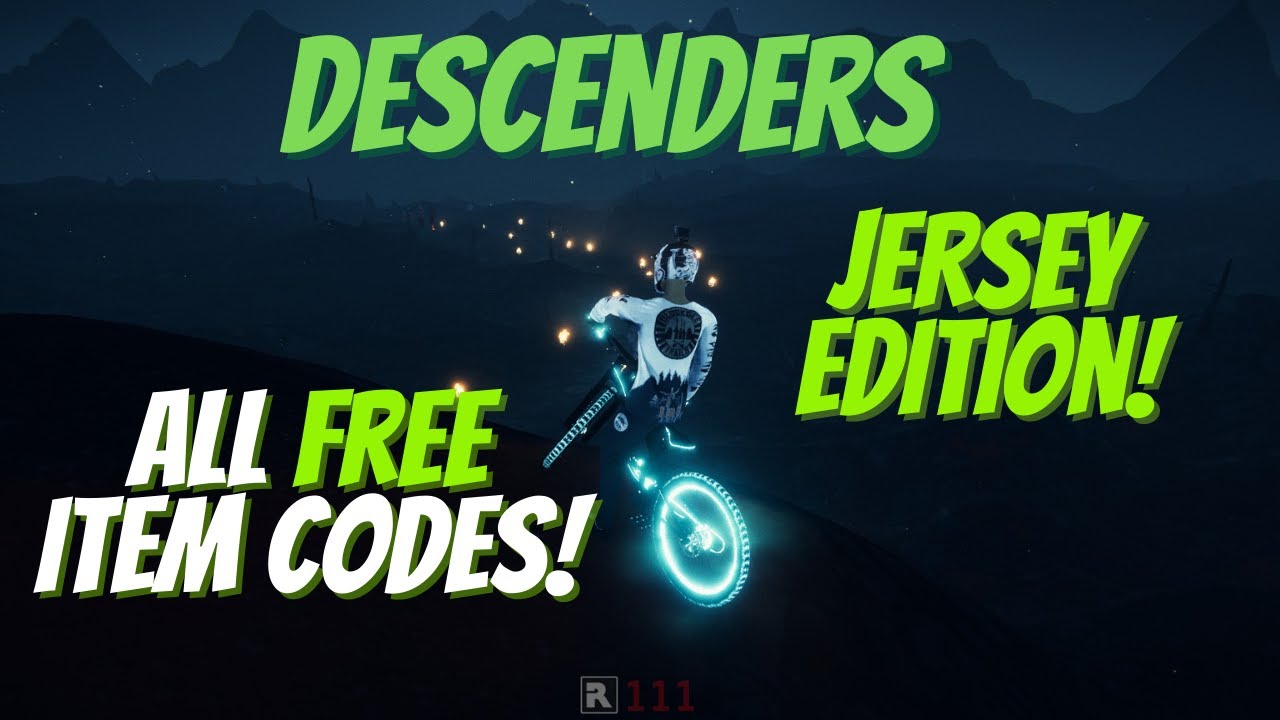Descenders All FREE Item Codes With Preview Jersey Edition YouTube