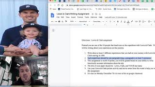 Lewis & Clark Writing Assignment Directions