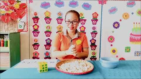 VIDEO HD TỔ CHỨC TRÒ CHƠI BÉ VUI HỌC TOÁN CÙNG XÚC XẮC CHO TRẺ 5   6 TUỔI!