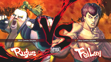 Ultra Street Fighter 4 - Rufus Vs Fei Long [Hardest]