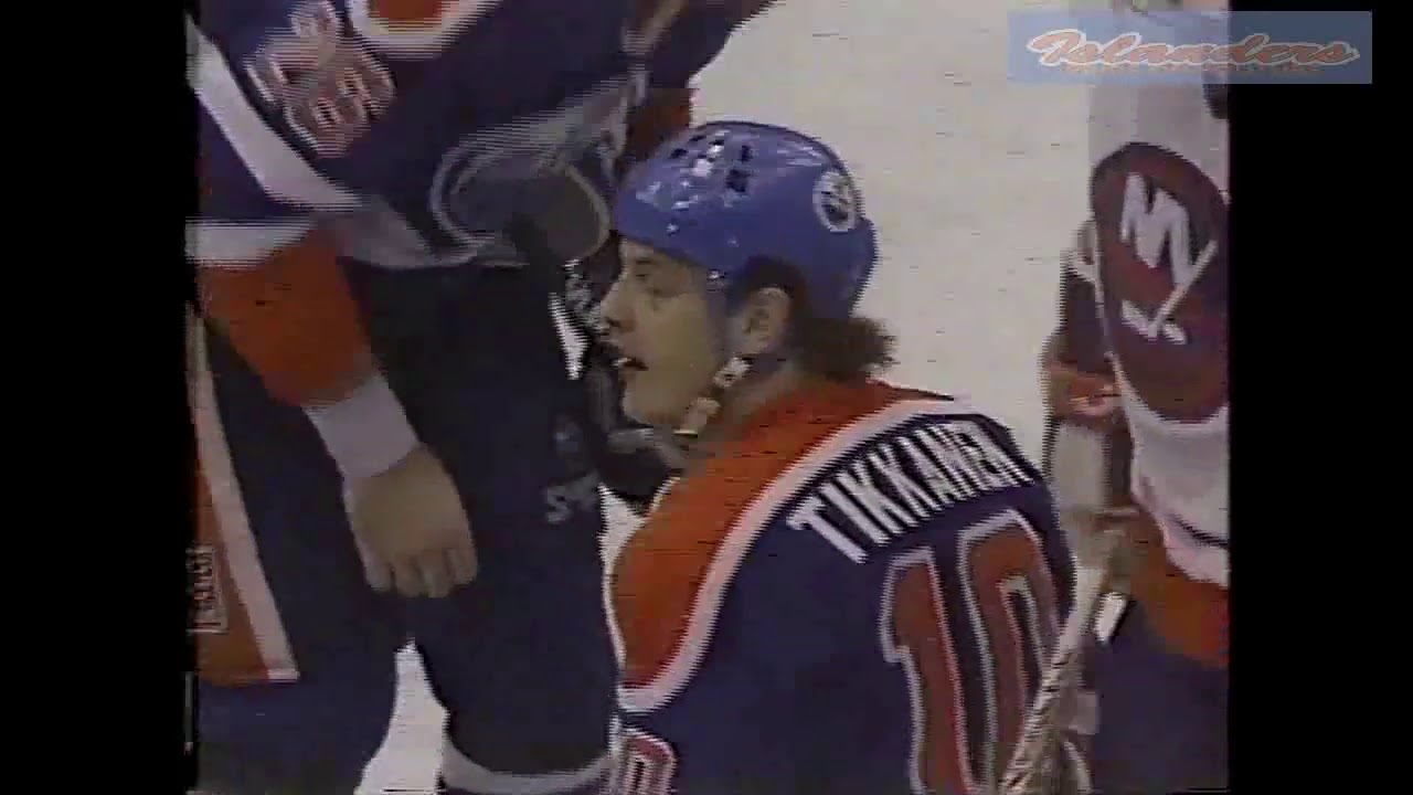 Denis Potvin Cheap Shot Esa Tikkanen 880123