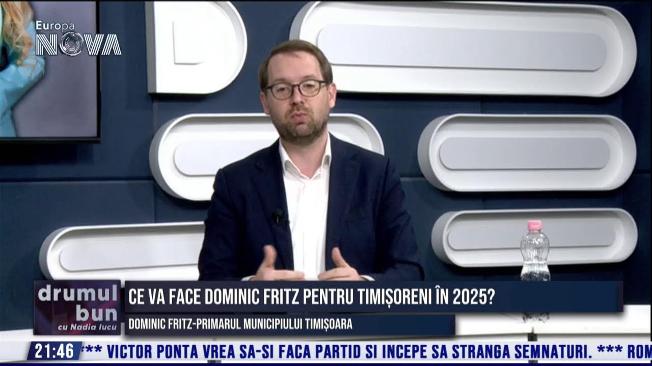 LIVE : Ce va face Dominic Fritz pentru timișoreni în 2025? - Drumul Bun - Europa Nova - 06.02.2025 LIVE : Ce va face Dominic Fritz pentru timișoreni în 2025? - Drumul Bun - Europa Nova - 06.02.2025