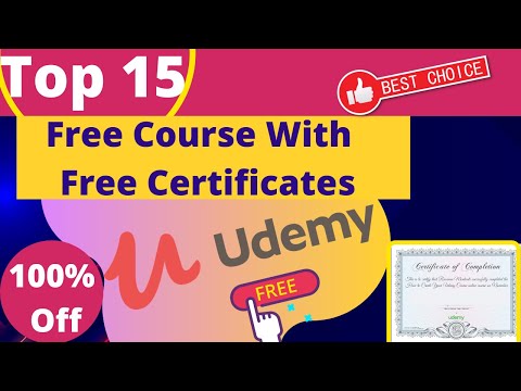 Top 15 Udemy Free Course With Free Certificate| Udemy 100% Off  | Udemy Free Coupon