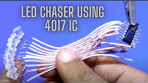 4017 ic led chaser || led chaser circuit with 555 timer