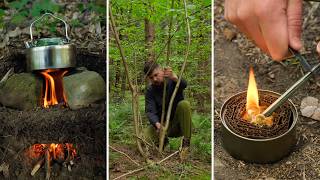 🏕️ Smart Camping & Bushcraft Tricks Everyone Should Know! 🔥
