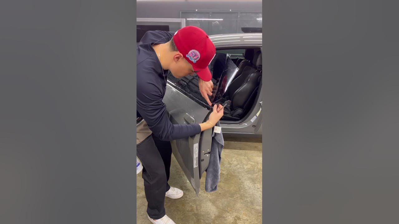 How to apply window tint ⚡️ - YouTube