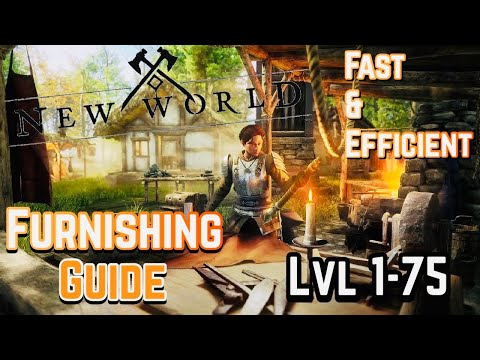 *ONLY NEEDS TWO RESOURCES* Furnishing Beginners Guide! Level 1-75 FAST - New World