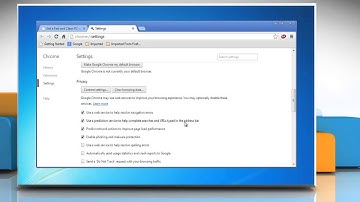 How to change phishing and malware detection settings in Google™ Chrome on a Windows® 7 PC