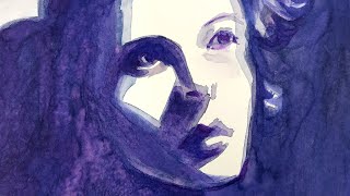 Watercolor Portrait of Hedy Lamarr