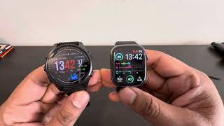 Garmin fenix 8 43mm vs apple watch 46mm